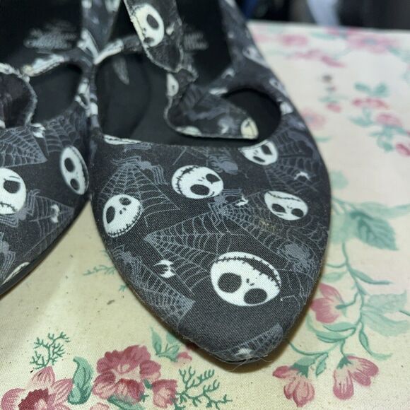 Torrid Disney Nightmare Before Christmas Jack Bats Flats Slip On Womens 10.6 - Picture 3 of 11